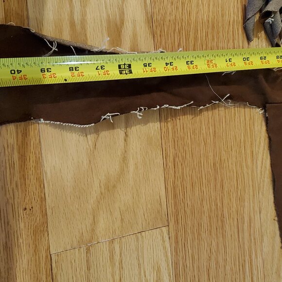 Child's Indian Halloween Costume Handmade Dress-Up Top, Loin Cloth, Ankle Fringe - Picture 5 of 15